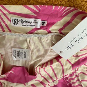 NWT Fighting Eel / Ava Sky Shorts Moku, M - Pink Geo Palm